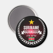 Suriname Magnet (Vorderseite/Rückseite)