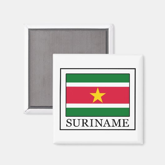 Suriname Magnet (Vorderseite/Rückseite)