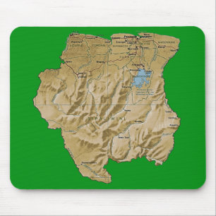 Suriname Map Mousepad