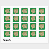 Suriname Map Sticker (Blatt)