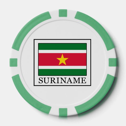 Suriname Pokerchips (Vorderseite)