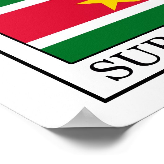 Suriname Poster (Ecke)