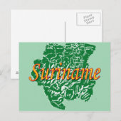 Suriname Postkarte (Vorne/Hinten)