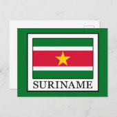 Suriname Postkarte (Vorne/Hinten)