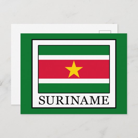 Suriname Postkarte (Vorne/Hinten)