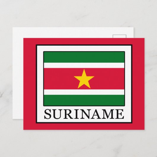 Suriname Postkarte (Vorne/Hinten)