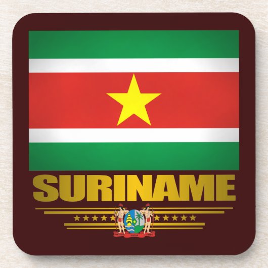 "Suriname Pride"-Untersetzer Getränkeuntersetzer (Vorderseite)