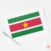 SURINAME RECHTECKIGER AUFKLEBER (Umschlag)
