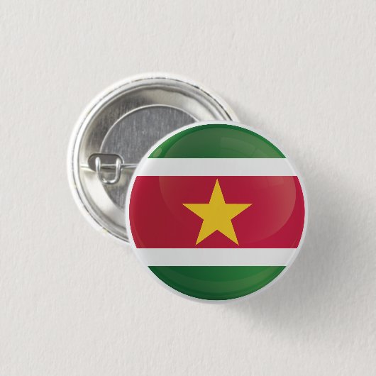 Suriname Round-Icon-Markierung Button (Vorne & Hinten)