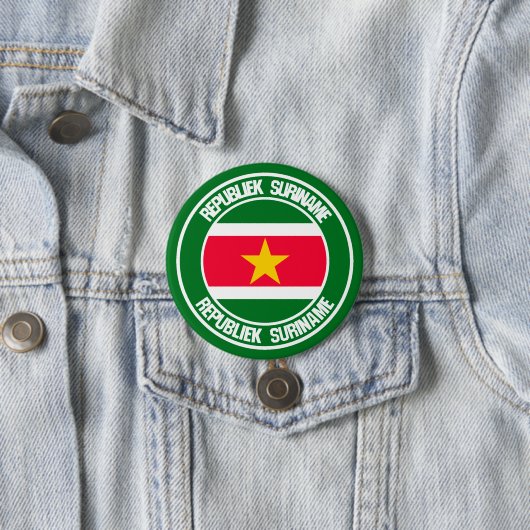 Suriname-RundEmblem Button (Beispiel)