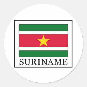 Suriname Runder Aufkleber