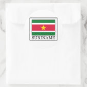 Suriname Runder Aufkleber (Tasche)