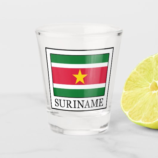 Suriname Schnapsglas (Vorderseite)