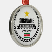 Suriname Silbernes Ornament (Rechts)