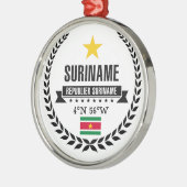 Suriname Silbernes Ornament (Links)