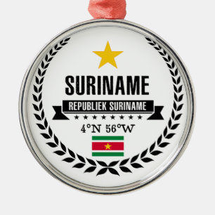 Suriname Silbernes Ornament