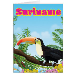 Suriname Südamerikanisches Paradies Reiseplakat