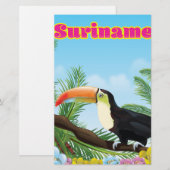 Suriname Südamerikanisches Paradies Reiseplakat Briefpapier (Vorne/Hinten)