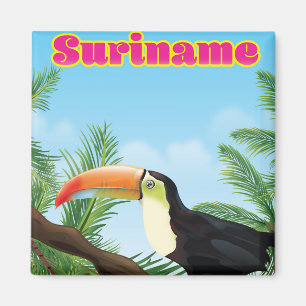 Suriname Südamerikanisches Paradies Reiseplakat Magnet