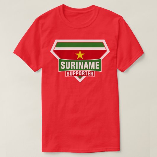 Suriname Super Flag Supporter T-Shirt (Design vorne)