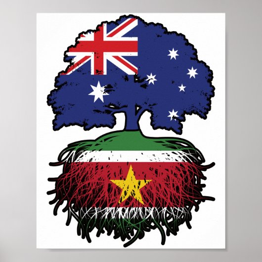 Suriname Surinamese Australian Australia Tree Root Poster (Vorne)
