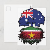 Suriname Surinamese Australian Australia Tree Root Postkarte (Vorne/Hinten)