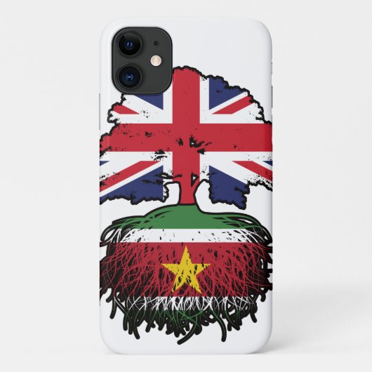 Suriname Surinamese Britische Tree Roots Flag Case-Mate iPhone Hülle (Rückseite)