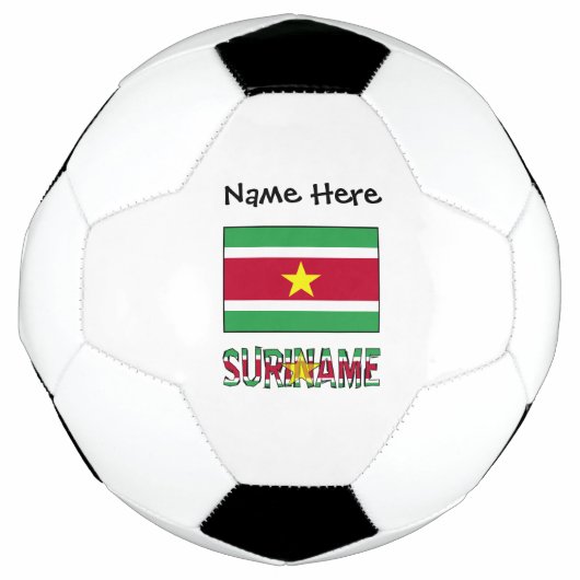 Suriname Surinamese Flag Personalisiert Fußball (Vorderseite)