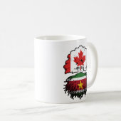 Suriname Surinamese Kanada Tree Roots Kaffeetasse (VorderseiteRechts)