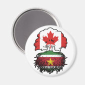 Suriname Surinamese Kanada Tree Roots Magnet (Vorderseite/Rückseite)