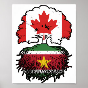 Suriname Surinamese Kanada Tree Roots Poster