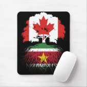Suriname Surinamese Kanadier Kanada Baumwurzeln Mousepad (Mit Mouse)