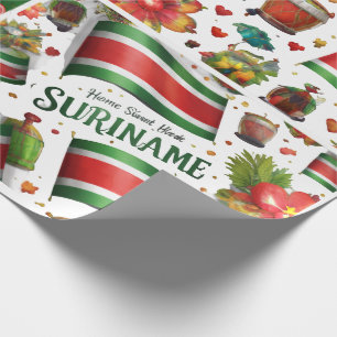 Suriname Tropische Flagge Geschenkverpackung Papie Geschenkpapier
