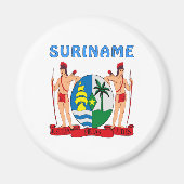 Suriname-Wappen Magnet (Vorne)
