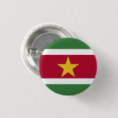 Surinamische Flagge, Flagge von Suriname Button (Vorne & Hinten)