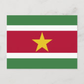 Surinamische Flagge, Flagge von Suriname Postkarte (Vorderseite)