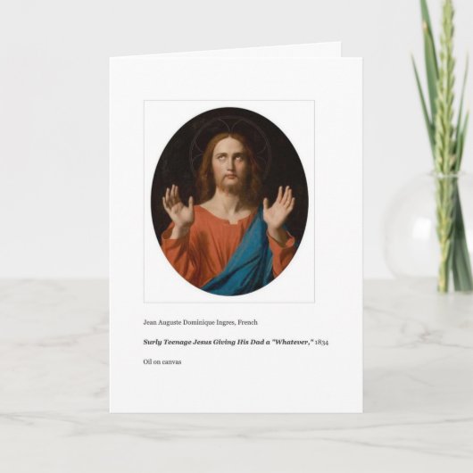 SURLY TEENAGE JESUS VATHERDAY CARD KARTE (Vorderseite)