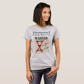 [Surname] Family Research (Wanted Poster) T-Shirt (Vorne ganz)