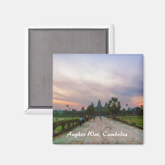 Surnise Journey to Angkor Wat Cambodia Magnet (Vorderseite/Rückseite)
