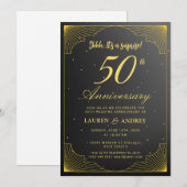 Surprise 50th Wedding Anniversary Einladung (Vorne/Hinten)