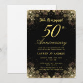 Surprise 50th Wedding Anniversary Einladung (Vorne/Hinten)