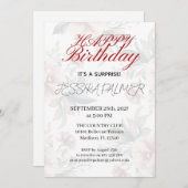 Surprise Birthday Invitation Einladung (Vorne/Hinten)