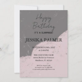 Surprise Birthday Invitation Einladung
