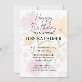 Surprise Birthday Invitation Einladung