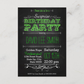 Surprise Birthday Party Einladung