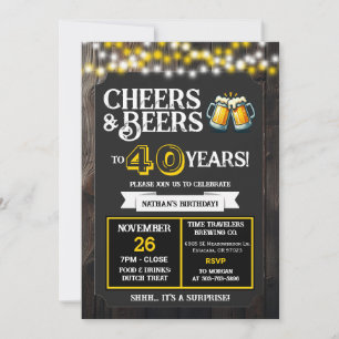 Surprise-Brauerei feiert 40 Jahre Cheers und Biere Einladung