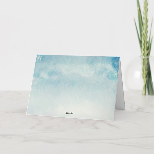 Surprise Christmas Holiday Pregnancy Announcement Karte (Rückseite)