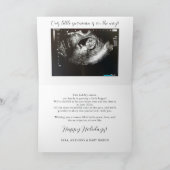 Surprise Christmas Holiday Pregnancy Announcement  Karte (Innenseite)