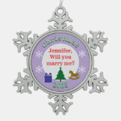 SURPRISE CHRISTMAS MARRIAGE PROPOSAL ORNAMENT (Vorderseite)