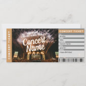 Surprise Concert Gift Ticket Music Event Card Einladung (Vorderseite)